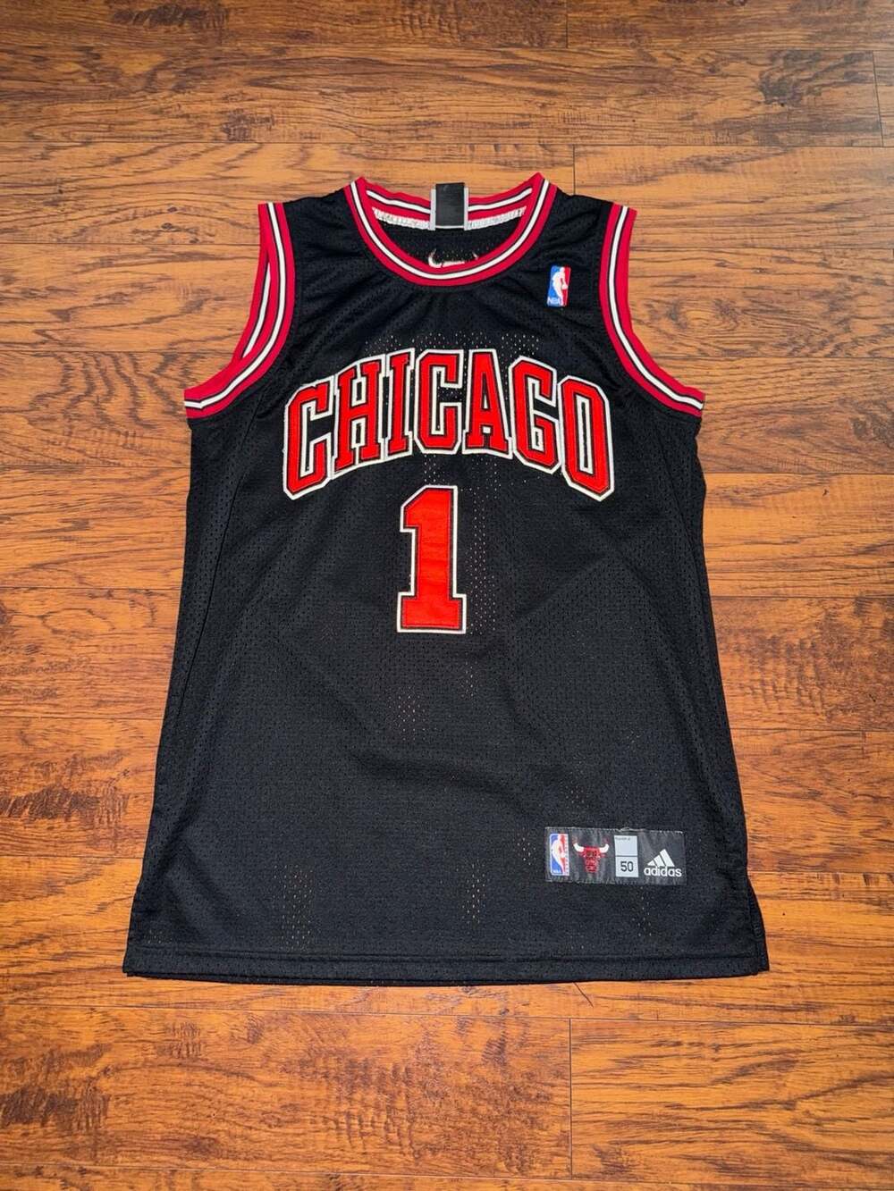 Adidas Derrick Rose Chicago Bulls NBA Jersey Size 50